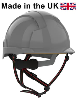 picture of JSP EVOLite Skyworker Industrial Height Grey Safety Helmet - [JS-AJS260-000-400]