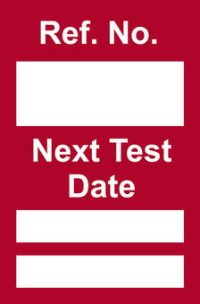 Picture of Next Test Mini Tag Insert - Red (Pack of 20) - [SCXO-CI-TG60R]