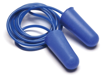 Picture of Pyramex DPD1001 Metal Detectable Disposable Corded Earplugs Blue - Box of 100 Pair - [PMX-DPD1001]