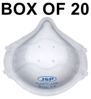picture of JSP Martcare Disposable Moulded Mask (M21) FFP2 - Box of 20 - [JS-BEG120-002-B00]