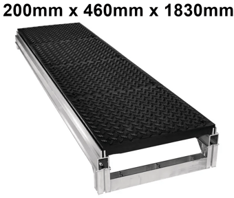picture of Slingsby Foundation Modular Work Platform System - Diamond Plate - 200mm x 460mm x 1830mm - [SLB-429367] - (LP)