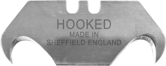 picture of Faithfull - Heavy-Duty Hooked Trimming Knife Blades (Pack of 10) - [TB-FAITKB10UKH]