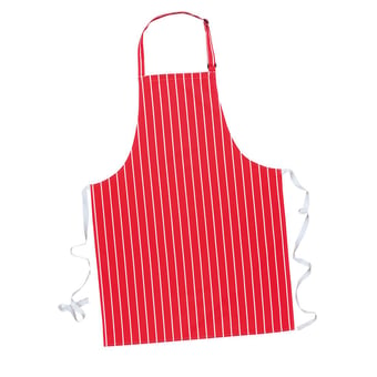 picture of Portwest - S839 - Butchers Apron - Red/White - [PW-S839RWR]