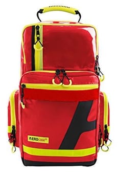 picture of First Aid Polyester Emergency Backpack Bag - Red - Large - Empty Bag - SA-C768RED