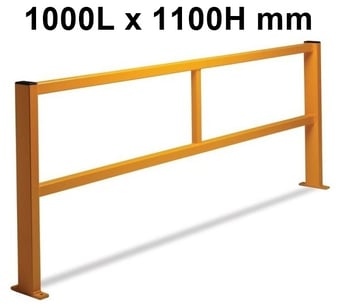 picture of QMP Fully Welded Barrier - Straight Barrier - Open - 1000L x 1100H mm - [QM-RBST1011OYXX]