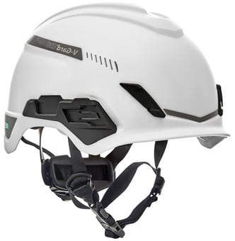 Picture of MSA V-Gard H1 Trivent - White Helmet With Fas-Trac III - Vented - [MS-10194783] - (PS)