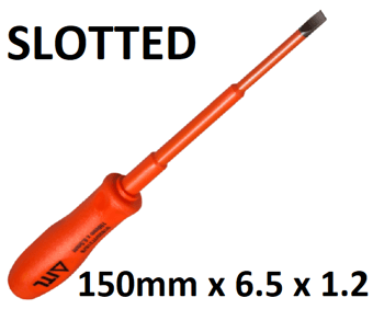 picture of ITL - Insulated Flat Screwdriver - 150mm x 6.5 x 1.2 - Slotted - [IT-01920]