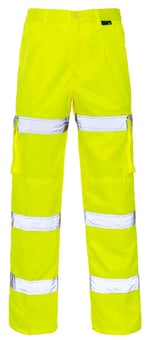 Picture of Hi Vis - 3 Band Combat Trousers - Yellow - Tall 33" Leg - ST-CK942