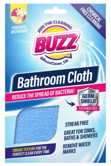 picture of Buzz Microfibre Bathroom Cloth with Germ Shield OC - [OTL-319897]