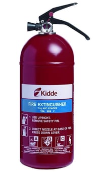 picture of Kidde 2kg Multi-Purpose Fire Extinguisher for Use on Most Types of Fire in a Vehicle or the Home - [KS-PD2G]