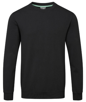 picture of Portwest EC300 Organic Cotton Recyclable Sweatshirt Black - PW-EC300BKR
