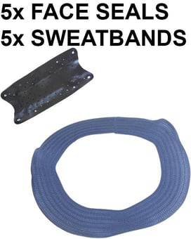 picture of JSP - Iles Optical Airfed System Hygiene Kit - 5 x Face Seal & 5 x Sweatbands - [JS-G-N-AF-HYGKIT]