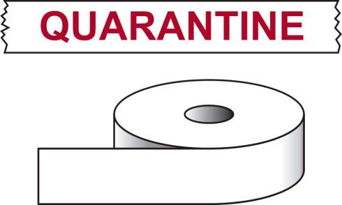 picture of Spectrum Quarantine – Printed Tape 50mm x 66m - SCXO-CI-P0361