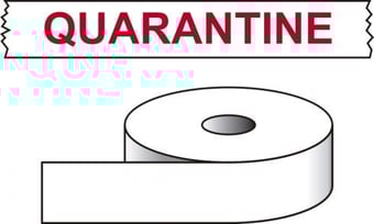 Picture of Spectrum Quarantine - Printed Tape 50mm x 66m - SCXO-CI-P0361