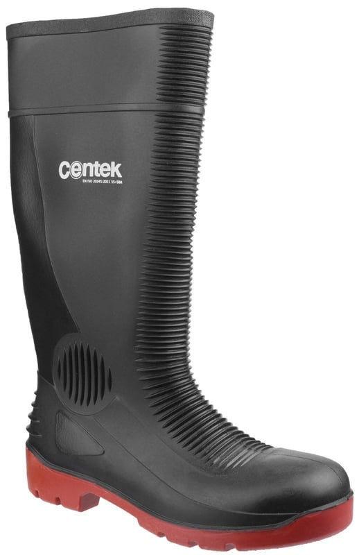 Centek FS338 Compactor Waterproof Black Safety Wellington S5 SRA - FS-24791-40988 - (DISC-R)