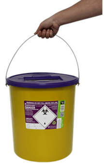 picture of SHARPSGUARD Eco Cyto 22 Litre Sharps Bin - NHS Code FSL412 - [DH-DD620]