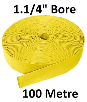 picture of 100 Metre 1.1/4" Bore - Medium Duty Layflat Hose - 19kg - [HP-MLFL114/100]