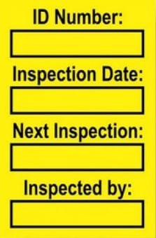 picture of Harness Mini Tag Insert – Yellow (Pack of 20) – [SCXO-CI-TG64Y]