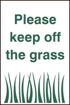 picture of Spectrum Please Keep Off The Grass – PYC 200 x 300mm - SCXO-CI-3521