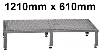 picture of Slingsby Adjustable Modular Work Platform - Grey - 1210mm - Adjustable Height 230-300mm - [SLB-434975] - (LP)