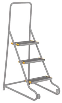 picture of Slingsby Mobile Tilt and Push Steps - 3 Treads - Grey - [SLB-434937] - (LP)