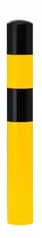 Picture of BLACK BULL Heavy Duty Bollard Type L - 159mm x 1,600mmH (400 U/Grnd.) - Sub-Surface Fix - Hot Dip Galvanised + Powder Coated - Yellow/Black - [MV-199.15.852]