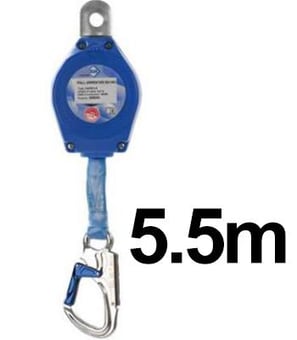 picture of Ikar - Fall Arrest Block With 5.5m Webbing Lifeline in an Plastic Housing - EN360:2002 - [IK-HWPB5.5]