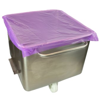 Picture of Detectable Tote Bin Covers - Purple - Roll of 250 - [DT-545D-1563-P07-X34]