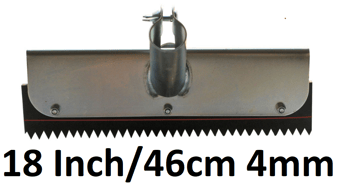 picture of Dub'l-lif Serrated Notched Squeegee Black - 18 Inch/46cm 4mm - [DBL-SNSBK4] - (LP)