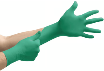 Picture of Ansell TouchNTuff 92-500 Nitrile Powdered Disposable Gloves - Box of 50 Pairs - AN-92-500