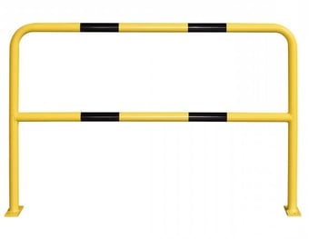 Picture of TRAFFIC-LINE Steel Hoop Guard - Indoor Use - 1,000 x 1,500mmL - Powder Coated - Surface Fix - Yellow/Black - [MV-201.15.794]