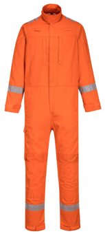 Picture of Portwest FR501 Bizflame Plus Stretch Panelled Coverall Orange - PW-FR501ORR