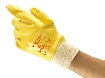 picture of Ansell Nitrotough N250Y Nitrile Fully Coated Yellow Glove - AN-N250Y