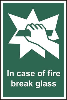 Picture of Spectrum In case of fire break glass - RPVC 100 x 150mm - SCXO-CI-12033