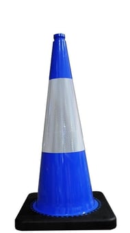 picture of Flexible Blue PVC 50cm Road 2kg Cone - Virtually Unbreakable - [EH-RS50020C+B3340] - (HP) - (DISC-X)