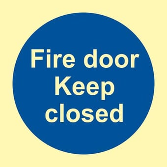 Picture of Spectrum Fire Door Keep Closed - PHS 100 x 100mm - [SCXO-CI-17135]