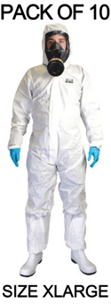 picture of Chemsplash - EKA55 White Coverall Type 5/6 - SIZE XL - Pack of 10 - BG-2511-XLX10 - (AMZPK)