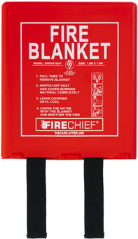 Picture of Firechief K100 1.2m x 1.8m Fire Blanket in Moulded Plastic Rigid Case - [HS-BPR3/K100-P]
