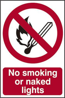 picture of Spectrum No Smoking Or Naked Lights – RPVC 200 x 300mm - SCXO-CI-13319