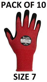picture of TraffiGlove High Performing 15gg Gloves - Size 7 - Pack of 10 - TS-TG1240-7X10 - (AMZPK2)