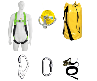 picture of G-Force Ladder Safety Fall Protection Kit - with P11 2point Harness that Complies to EN361 - [GF-LSK-L1]