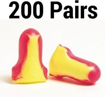 picture of Howard Leight - Laser Lite Disposable Foam Uncorded Ear Plug - Magenta/Yellow - Box of 200 Pairs - [HW-3301105]
