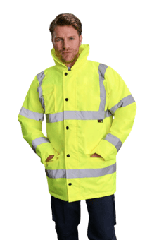 picture of Warrior Utah Saturn Yellow Hi Viz Jacket - AP-AA93