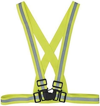 picture of Yoko High Visibility Polyester Braces - One Size - Yellow - [YO-HVW064Y]