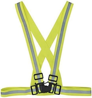 Picture of Yoko High Visibility Polyester Braces - One Size - Yellow - [YO-HVW064Y]