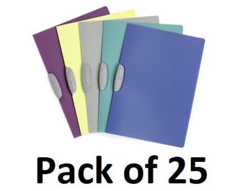 picture of Durable - Swingclip® 30 Color Clip Folder - A4 - Assorted - Pack of 25 - [DL-226600] - (DISC-R)
