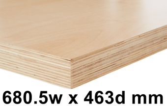 picture of BiGDUG 38mm Multiplex Worktop - 680.5w x 463d mm - [BDU-TGW1M]