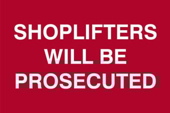 Picture of Spectrum Shoplifters Will Be Prosecuted - PVC 300 x 200mm - SCXO-CI-1653