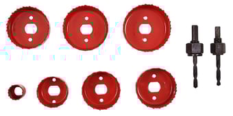 picture of Amtech 9 Piece Heavy Duty Circular Hole Saw Set - [DK-M1625]