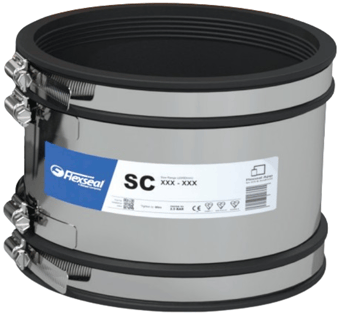 Picture of Fernco Shear Banded Coupling - Size 100-115mm - [FRN-SC115]